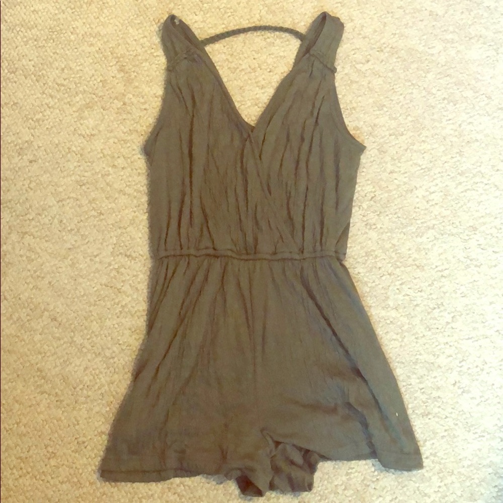 Olive green romper